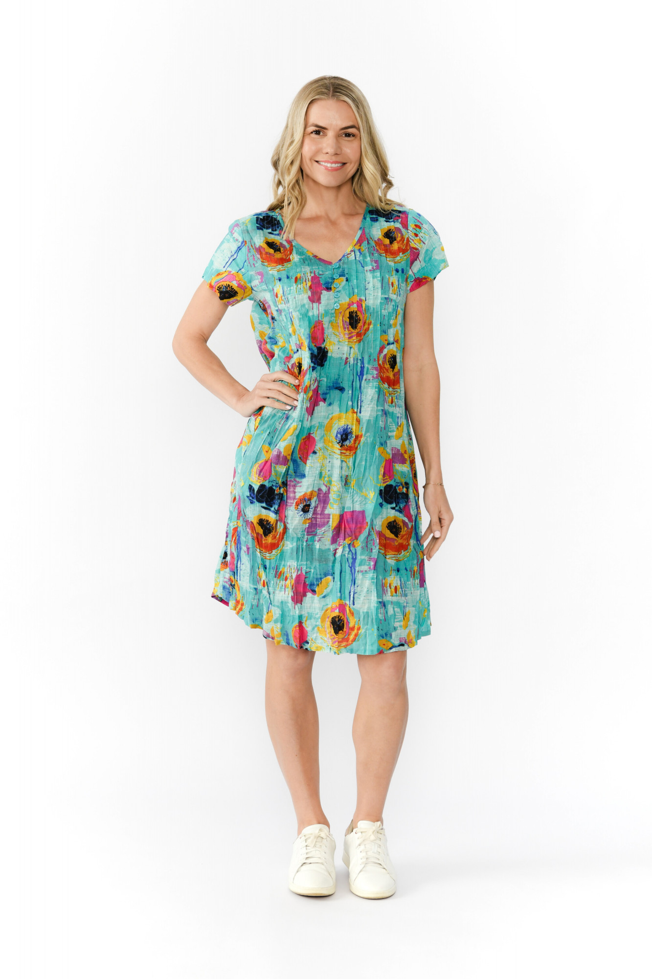 Nicola Dress Cap Sleeve