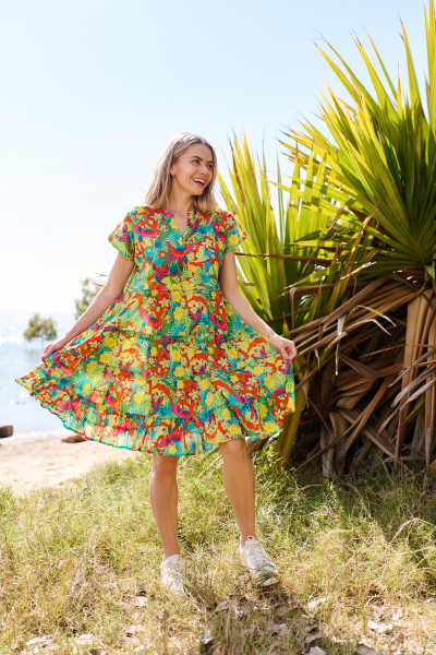 Leela V Neck Mini Dress