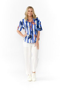 Margot Collared Short Sleeve Top