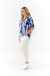 Margot Collared Short Sleeve Top