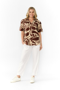 Margot Collared Short Sleeve Top