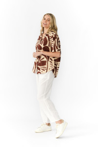 Margot Collared Short Sleeve Top