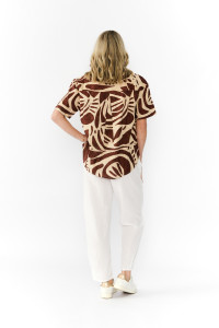 Margot Collared Short Sleeve Top