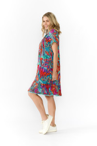 Colette V Neck Tassel Dress