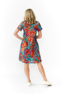 Colette V Neck Tassel Dress