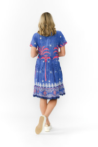 Colette V Neck Tassel Dress