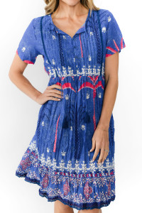 Colette V Neck Tassel Dress