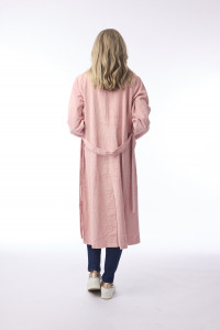 Cord Solid Trench Coat