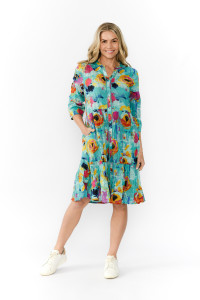 Vivian V Neck Shirt Dress