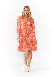 Vivian V Neck Shirt Dress