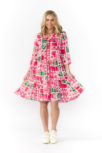 Vivian V Neck Shirt Dress