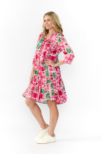 Vivian V Neck Shirt Dress