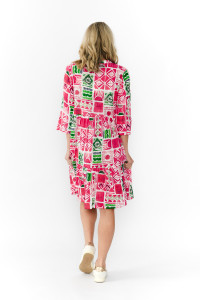 Vivian V Neck Shirt Dress