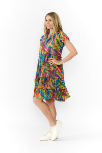 Leela V Neck Mini Dress