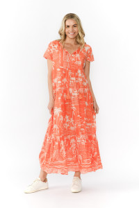 Zola V Neck Maxi Dress