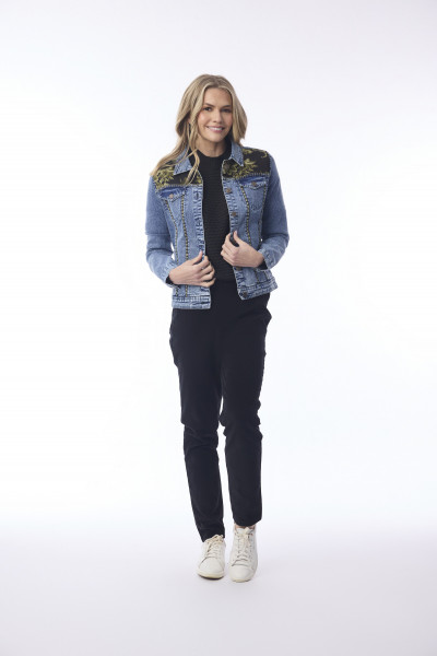 Keqioa Jacket Denim Mix