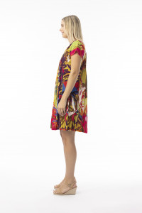 Printed Cotton Dress Easy Fit