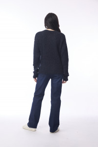 Wool Knit Jumper V-Neck