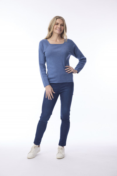 Square Neck Knit Jumper