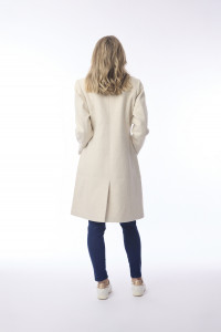 Solid Trench Coat Long