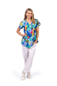 Kayla Cotton Blouse Short Sleeve