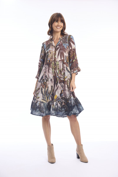 Almasa Dress Button Placket