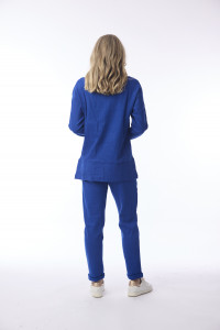 Terry Knit Sweat Shirt Zip Collar