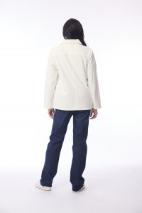 Cord Solid Shirt Jacket