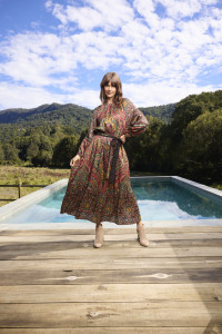 Crete Dress Maxi Tie Waist