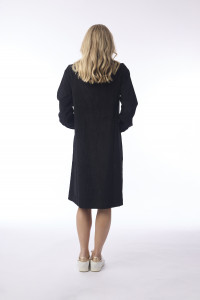 Cord Solid Dress Pockets