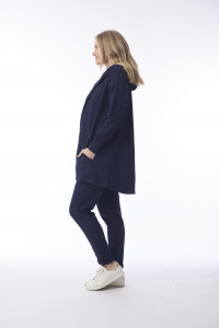 Terry Knit Sweat Shirt Hooded Long