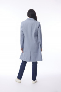 Solid Trench Coat Long