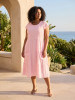 Cotton Gauze Dress Bias Pockets