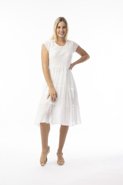 Cotton Gauze Essentials Dress Bias Pockets