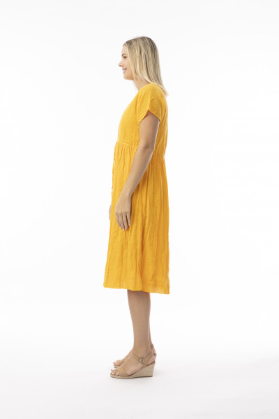 Cotton Gauze Essentials Dress Peak