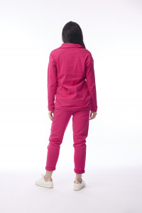 Terry Knit Sweat Shirt Zip Collar