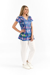Kayla Cotton Blouse Short Sleeve