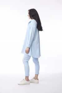 Terry Knit Sweat Shirt Hooded Long