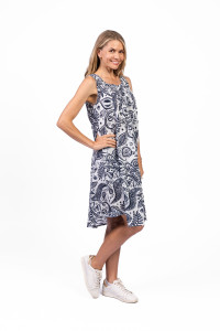 Estelle Crew Neck Sleeveless Dress
