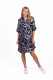 Maya Button V Neck Layer Dress