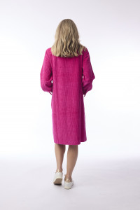 Cord Solid Dress Pockets