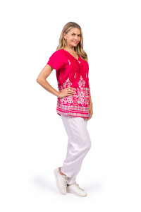 Kayla Cotton Blouse Short Sleeve