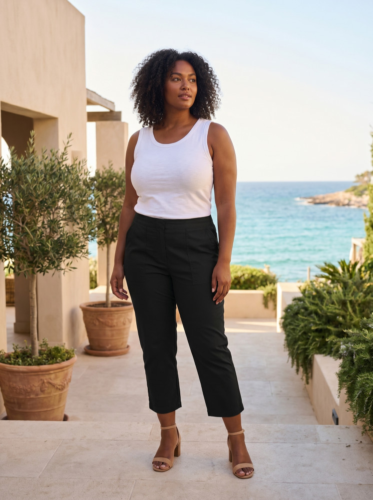 Bangalene Pant Capri Rivets