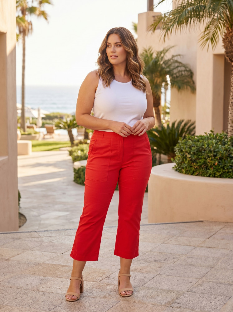 Bangalene Pant Capri Rivets