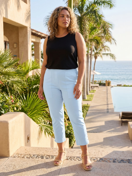 Bangalene Pant Capri Rivets