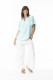 Linen Solid Top Chinese Collar wide slv