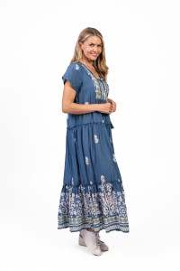 Zola V Neck Maxi Dress