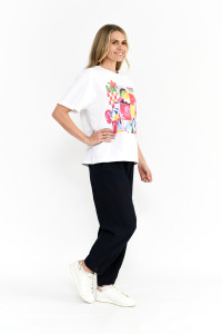 Ruby Crew Neck Printed Tshirt
