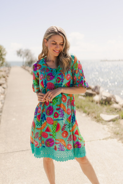 Hannah Tunic Boho Short Sleeve