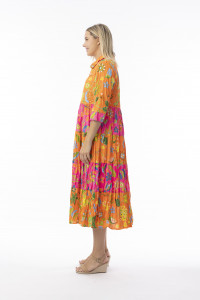 Miraflores Dress Maxi Collar